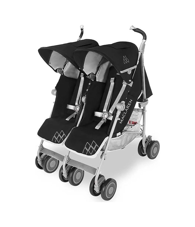 Maclaren Twin Techno İkiz Bebek Arabası Black