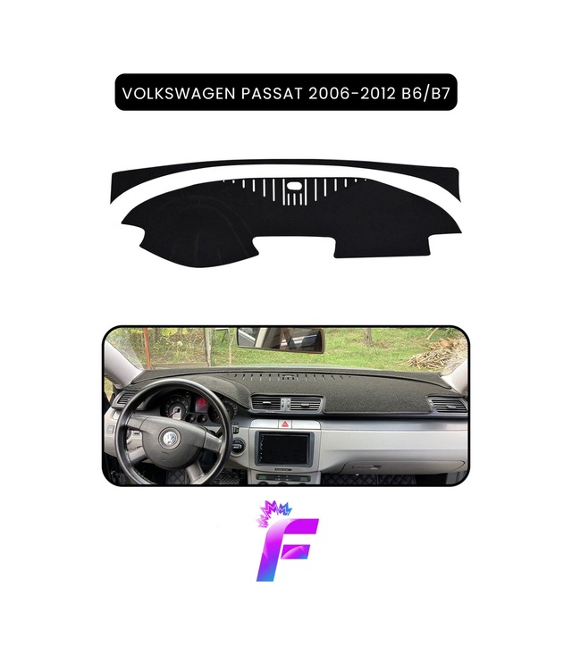 Volkswagen Passat B6,b7 2006-2012 Torpido Örtüsü Güneşten Korur Kolay Montaj Tam Uyum C36 Torpido Halısı