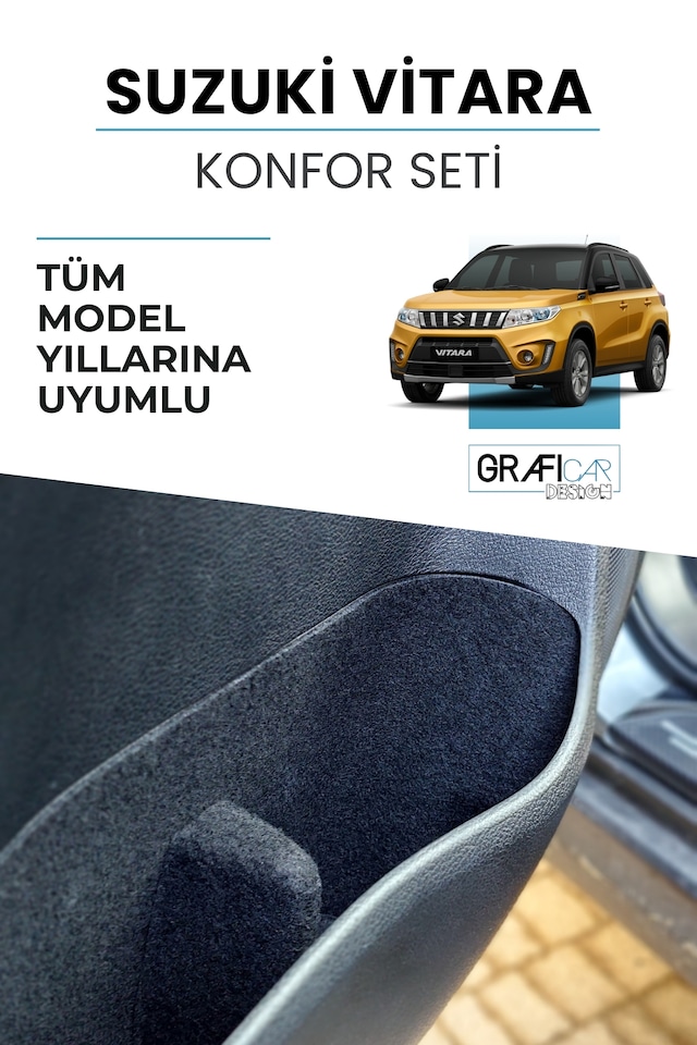 Suzuki Vitara Uyumlu Konfor Seti Ceplere Özel Yapışkanlı Premium Görünüm Kaplama Tüm Model Yılları