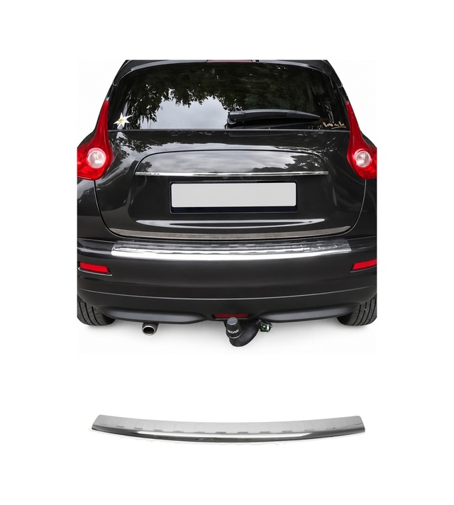 Nissan Juke I 2010-2014 Uyumlu Krom Arka Tampon Eşiği Paslanmaz Çelik