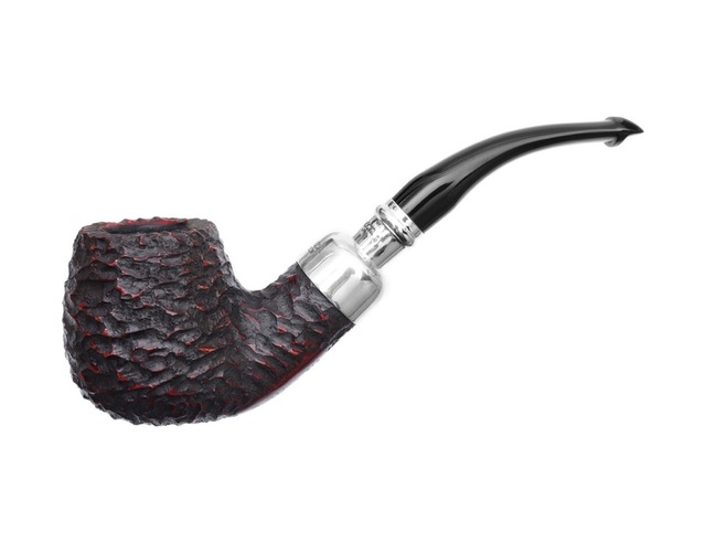 Peterson System Spigot Rusticated B42 9mm. Filtreli Vulcanite Saplı Pipo 206096