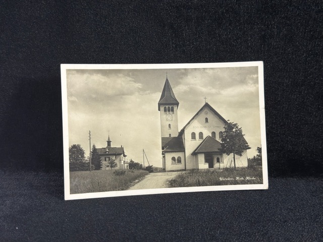 1937 Yılında Postadan Geçmiş İsviçre Kartpostal 13078897 - Wetzikon Zh N. 13586 B Casa Editrice Guggenheim, Cath. Chiesa, Buona Teşhir Ürün