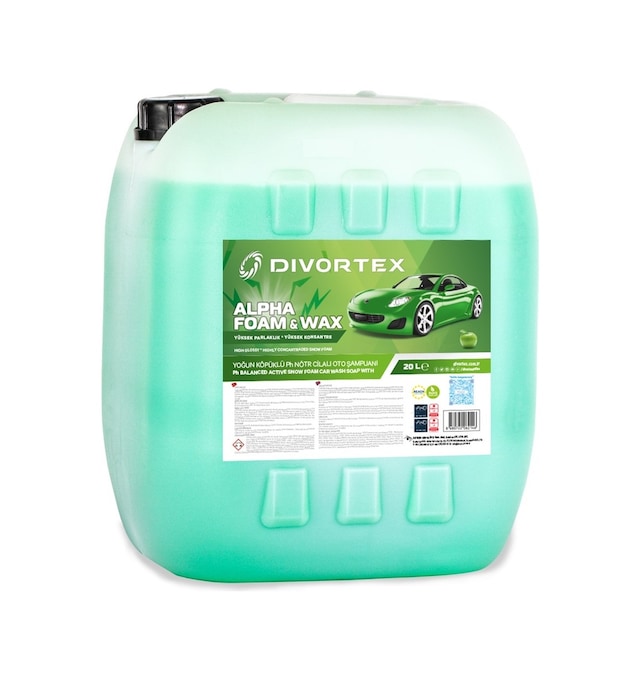 Divortex Alpha Foam Ph Nötr Cilalı Oto Şampuanı 20 Lt.