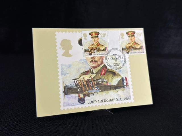 1986 İngiltere Kraliyet Hava Kuvvetleri Kartpostal Royal Air Force - Lord Trenchard / Dh 9a - Post Office Picture Postcard Teşhir Ürün