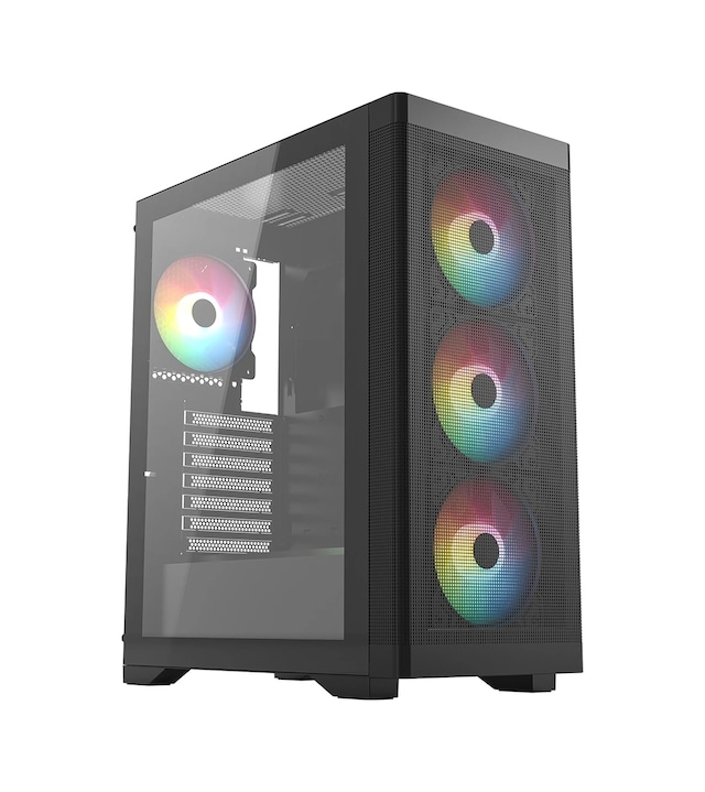 Frisby FC-9480G Mid Tower mATX Rainbow 600W PSU