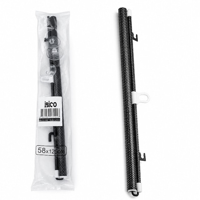 Go İthalat 58x125cm Oto-araç - Ev - Ofis Cam Paneli Güneşlik Pvc Perde Makaralı Aç-kapa Vantuzlu Mon