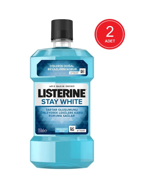 Listerine Stay White Ağız Bakım Suyu 2 x 250 ML