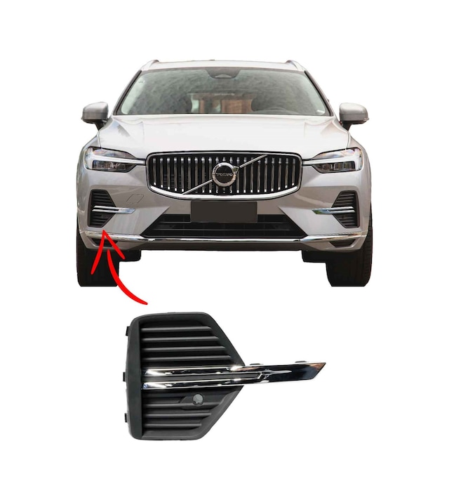 Volvo Xc60 Ön Tampon Sis Kapağı Kromlu 2021-2022 Sağ