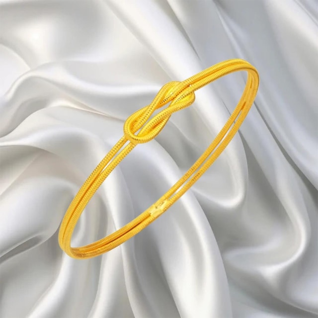 Leva Gold 22 Ayar Fitilli Aşk Düğümü Bilezik 15 Gr