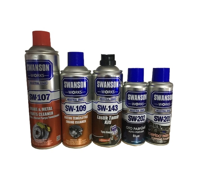 Swanson Works Balata-Motor-Lastik-Torpido-Oto Parfüm Seti
