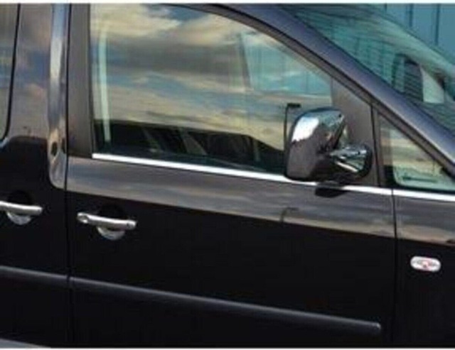 Volkswagen Caddy Uyumlu 2004 Ve Üzeri Krom Cam Çıtası 4 Parça Paslanmaz Çelik