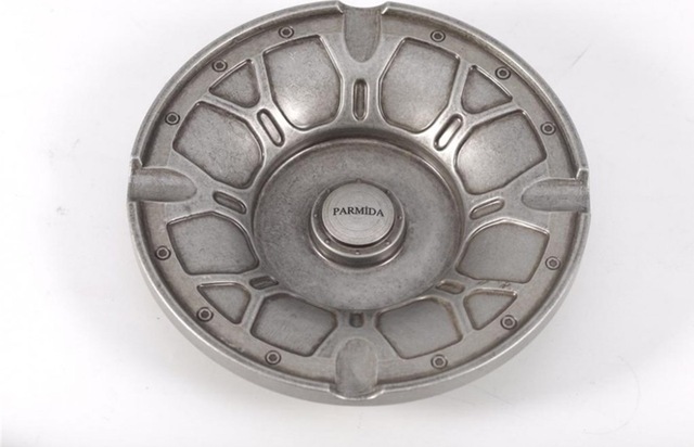 Parmida 4'lü Puro Küllüğü Desenli Metal Gümüş