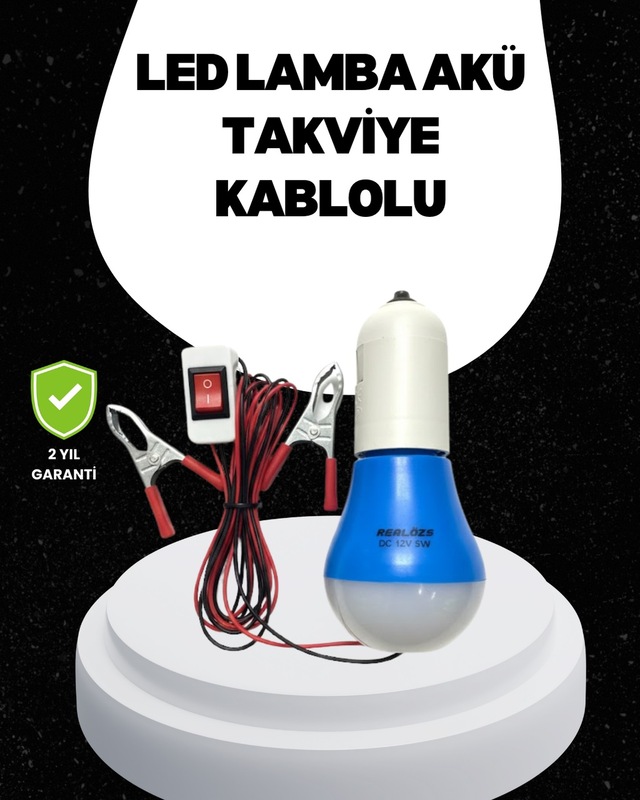 Tek Araç Akü Bağlantılı 12v Led Ampul Pratik Işık Çözümü Najmaddin