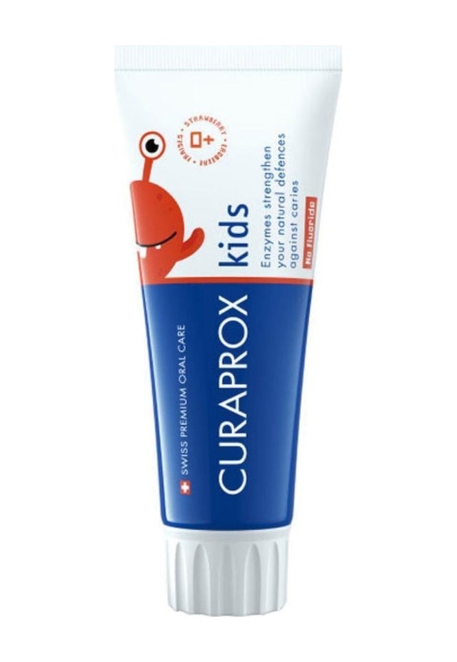 Curaprox Enzycal Kids Flörürsüz Diş Macunu 60 Ml Çilekli