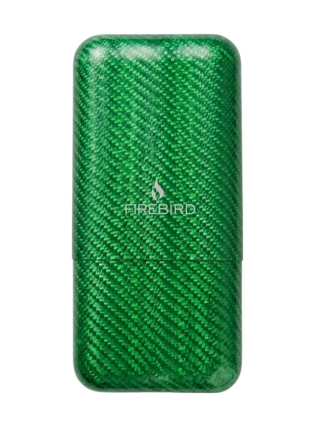 Firebird Yeşil Karbon Desenli Üçlü Puro Kılıfı Trm4008