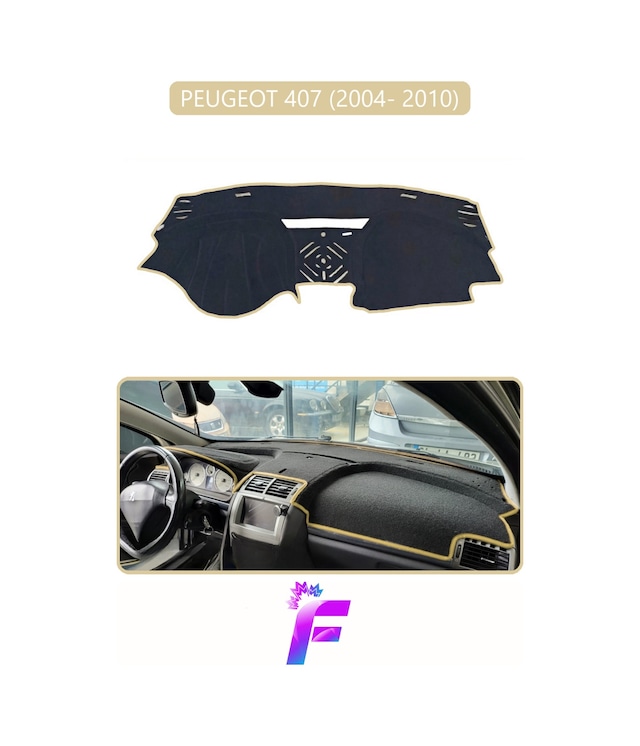 Peugeot 407 2004-2010 Uyumlu Torpido Örtüsü Yansıma Önleyici Tam Koruma Kolay Montaj H85 Torpido Halısı