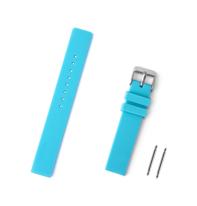 Saatse Mavi Silikon Saat Kordonu Kayış 12 MM