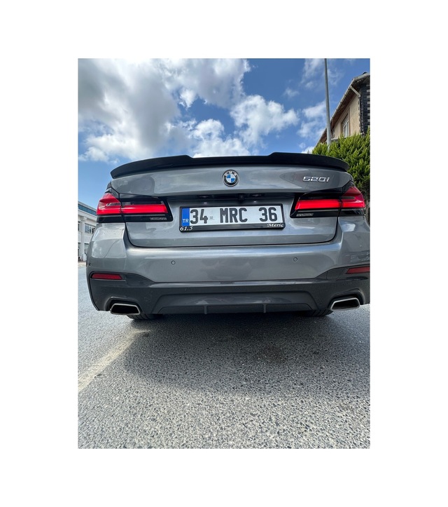 Bmw G30 Uyumlu Karbon Görünüm Yarasa M4 Spoiler İthal Abs Plastik