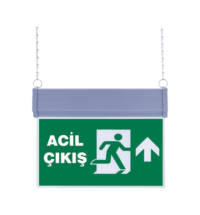 Sg051-y3 Çift Yönlü Acil Yönlendirme Armatürü Zincirli Acil Çıkış Yukarı E73aa