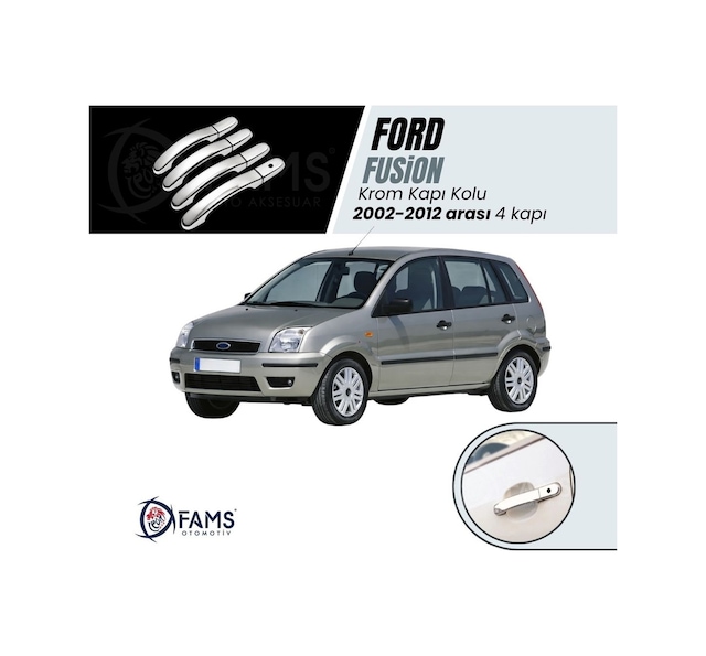 Ford Fusion Krom Kapı Kolu 4 Kapı 2002-2012 arası Paslanmaz Çelik