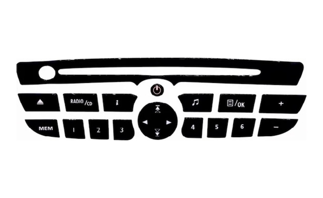 Renault Clio 3 Teyp Tuş Takımı (554124491)