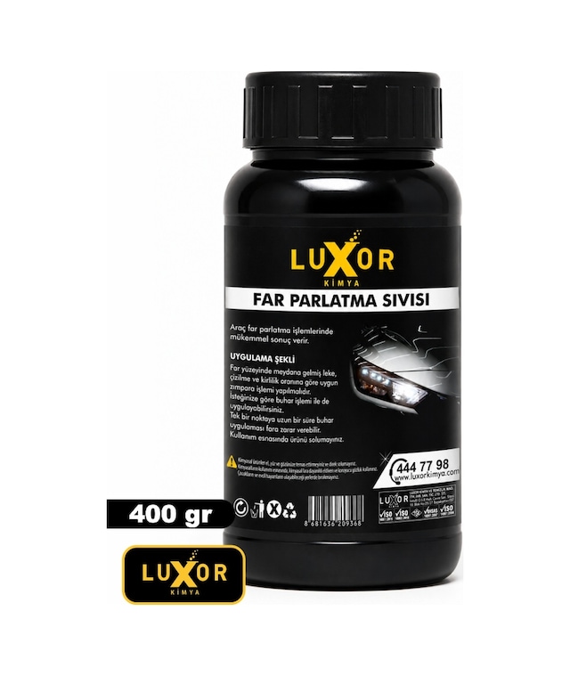 Luxor Kimya Far Parlatıcı Far Temizleme Far Parlatma Buharlı 400 GR