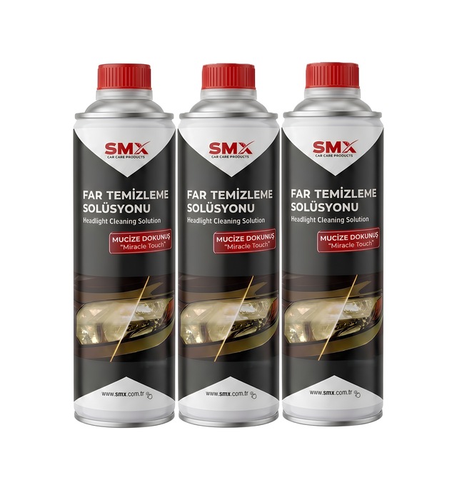 Buharlı Far Temizleme Solüsyonu 650 Ml 3 Adet