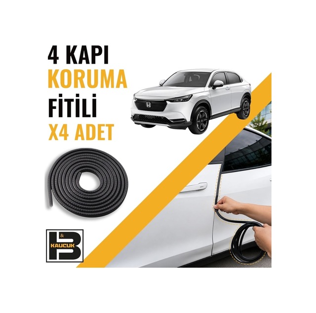 Honda Hr-v 2022-2025 Kapı Koruma Fitili-4 Kapı-siyah-bm2289