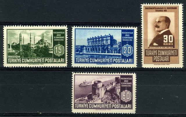 PARLAMENTOLAR KONFERANSI,1951-4 Pul Damgasız,ASB-5032 Teşhir Ürün