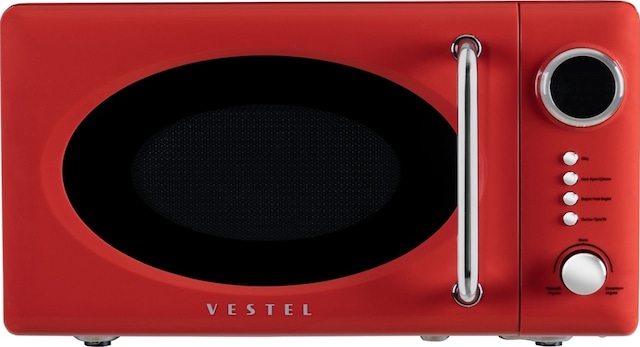 Vestel MD 20 YD Retro Kırmızı Mikrodalga Fırın