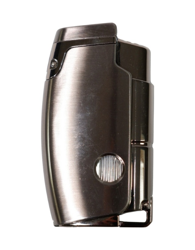 Parmida Çift Torch Pürmüz Gunmetal Puro Çakmağı - Tr9047