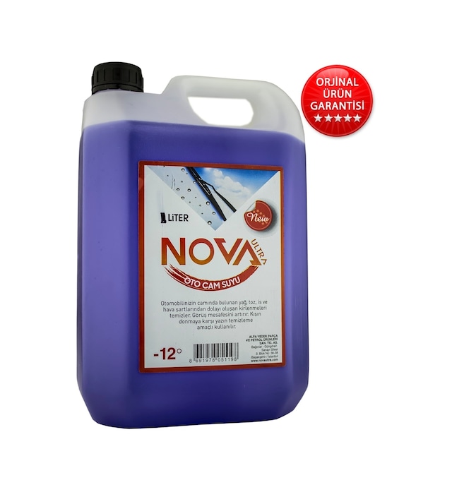 Nova Antifrizli Oto Cam Suyu 5 Litre -12 Derece