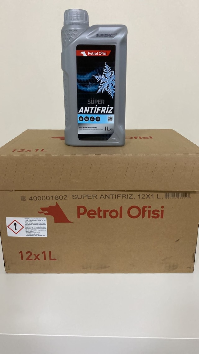 Petrol Ofisi Süper Antifriz 1 Lt X 12 Adet 2023 Ürt.