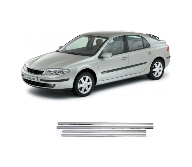Renault Laguna 2 Krom Cam Çıtası Seti 4 Kapı 2003 - 2008