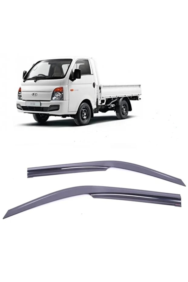 Hyundai H100 Kamyonet Parlak Siyah Mügen Cam Rüzgarlığı Hyundai H100 Kamyonet Tüm Kasalar 2 Li Set