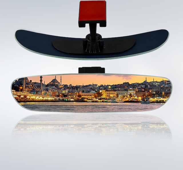 Ova-5 Dik-Eğik Kollu Universal Iç Dikiz Aynası 24X5 Cm