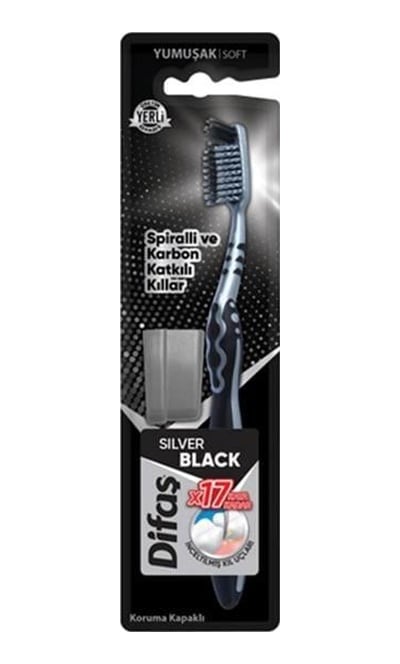 Difaş Diş Fırçası Silver Black