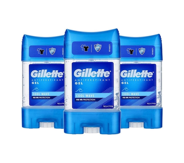 Gillette Cool Wave Gel 48H Erkek Stick Deodorant 3 x 70 ML