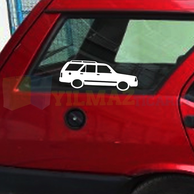 Tofaş Kartal Basık Araç Sticker Yapıştırma Araba Etiket 1 Çift