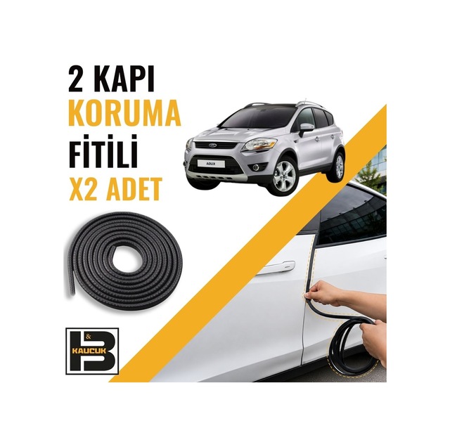 Ford Kuga 2012-2017 Kapı Koruma Fitili-iki Kapı-siyah-bm1220