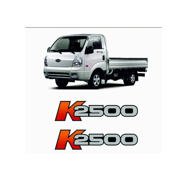 Kia Bongo K2500 Sticker Logo Takım 7cmx28
