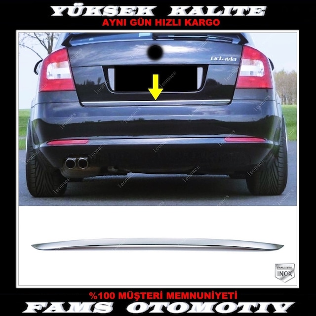 Skoda Octavia Krom Alt Bagaj Çıta 2004-2013 Arası P.Çelik Sedan
