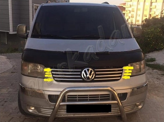 Markadan Vw T5 Transporter Krom Ön Panjur 2003-2010 8 Parça Pasla