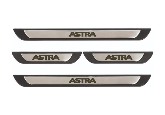 Opel Astra H Kasa 2004-2013 Modeller Old Krom Kapı Eşiği 4 Parça Paslanmaz Çelik