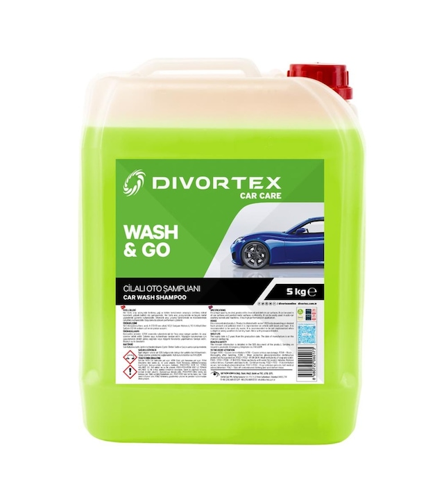 Divortex Wash & Go Oto Şampuanı 5 KG