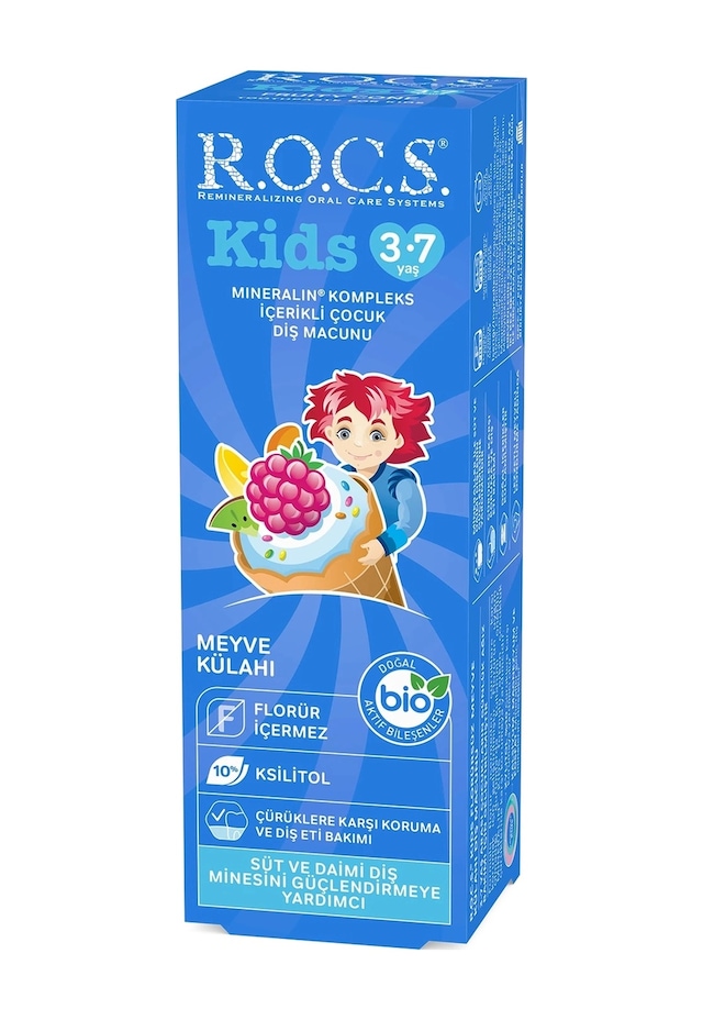 R.o.c.s. Kids Diş Macunu 3-7 Yaş 35 Ml Meyve Külahı Temel Bakım
