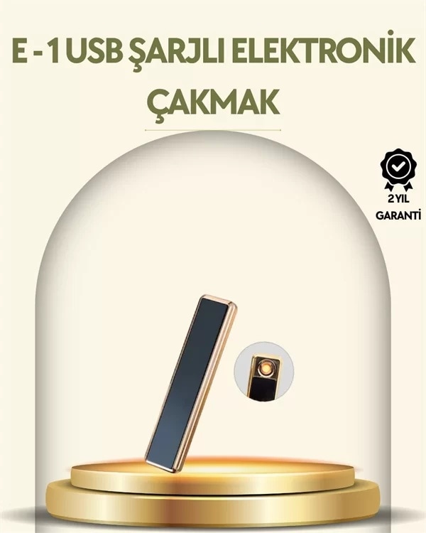 Usb Şarjlı Alevsiz Elektronik Çakmak Rüzgara Dayanıklı, Gazsız, Güvenli Kullanım