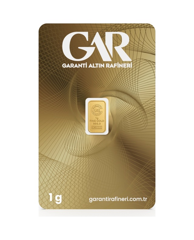 Garanti Gold 1 gr Gram Külçe Altın 24 Ayar