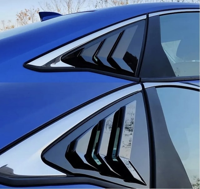 Honda civic 2022 Kelebek Cam Vizörü Pianoblack Fe1