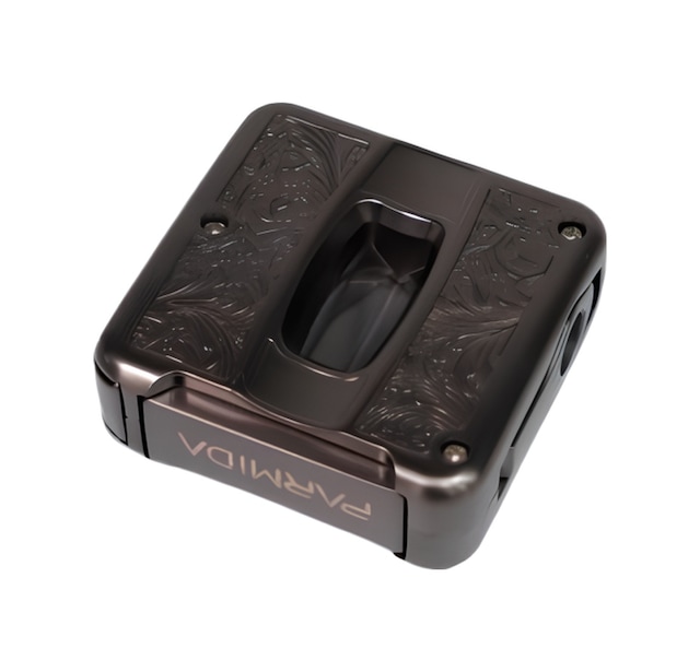 Parmida Gunmetal İşlemeli V-cut Puro Makası Kesici - Tr9080